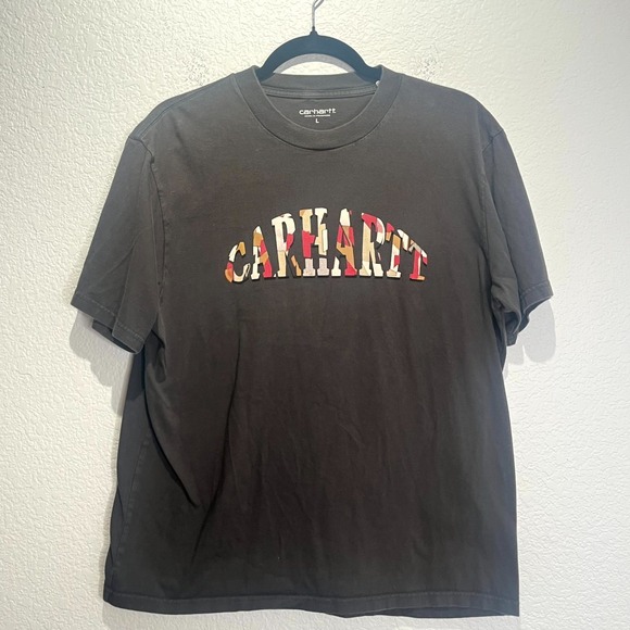 Carhartt Other - Carhartt WIP Dome Script T Shirt Mens Large Black Spell Out Graphic Print Cotton